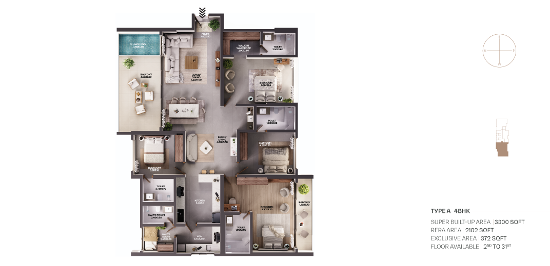 Celeste Riviera floor plan
